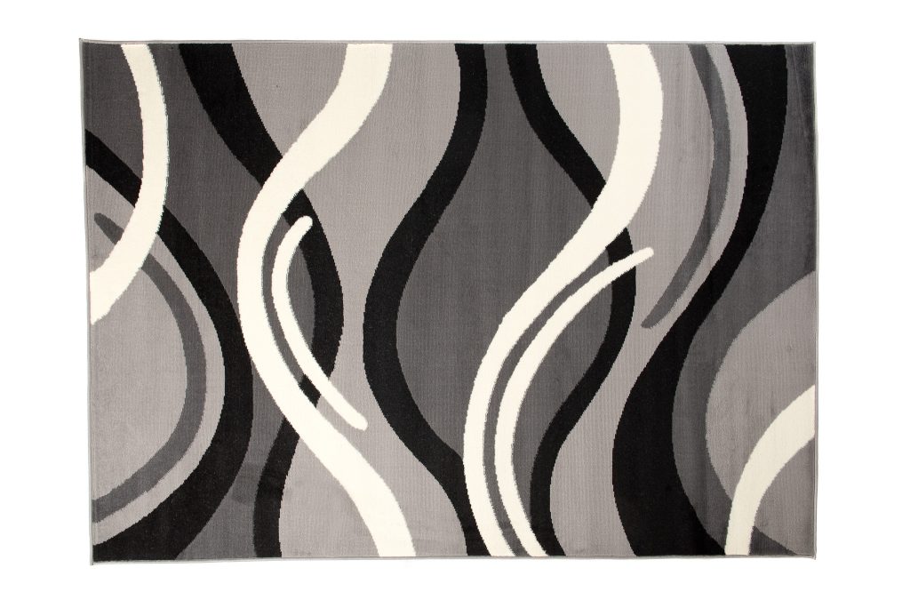 Tappeto Dream Grigio Scuro Crema Geometrico Onde