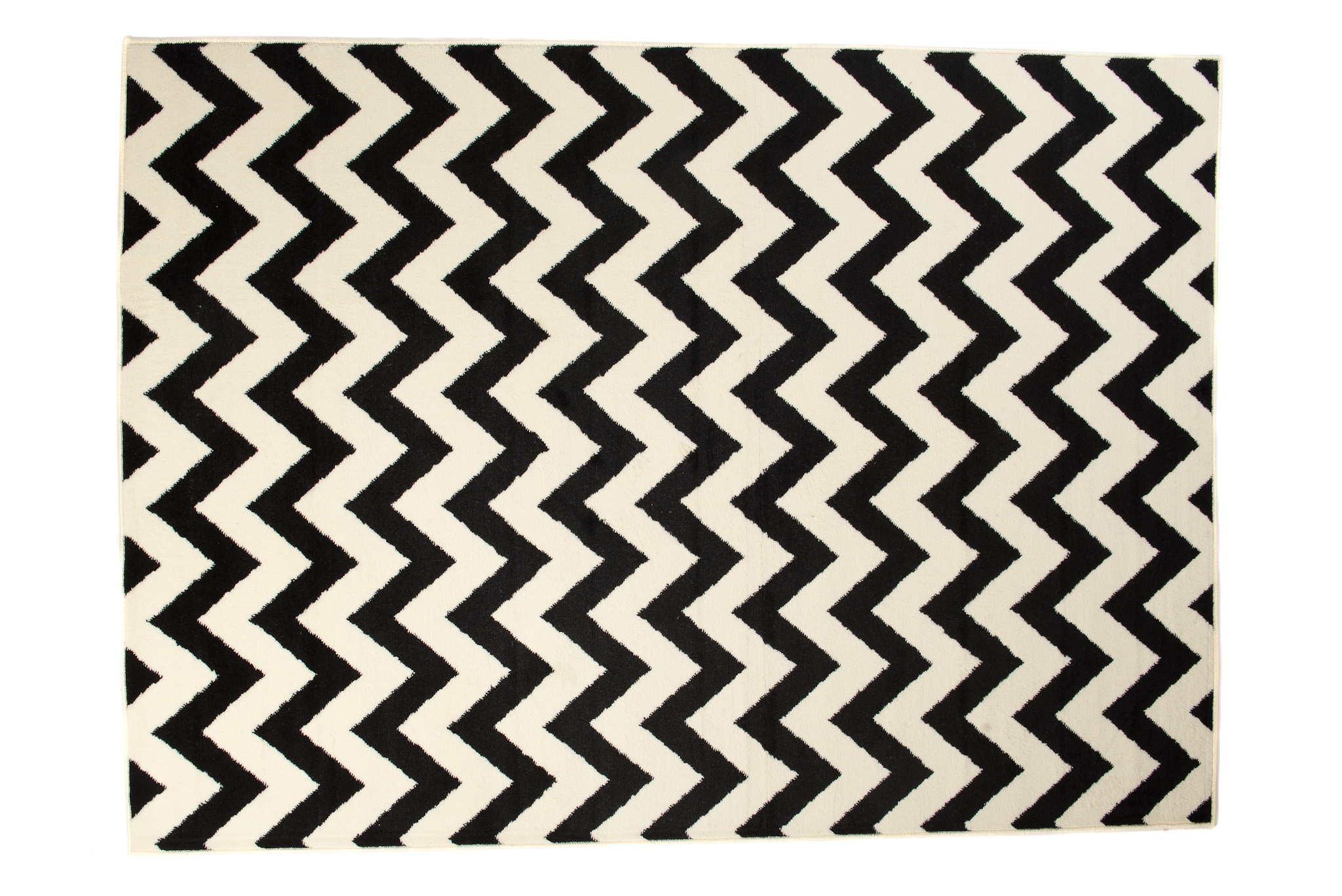 Tappeto Dream Nero Crema Geometrico Zig zag