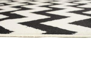 Tappeto Dream Nero Crema Geometrico Zig zag