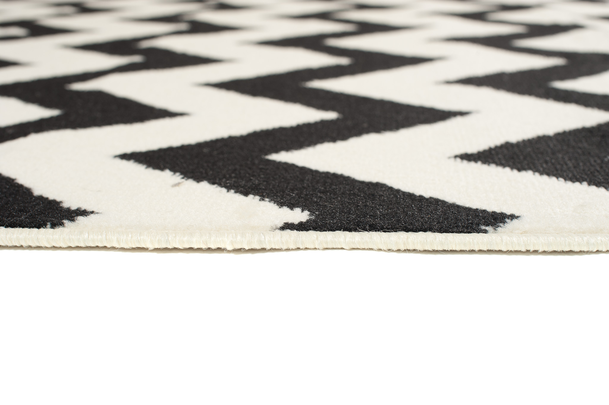 Tappeto Dream Nero Crema Geometrico Zig zag