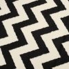 Tappeto Dream Nero Crema Geometrico Zig zag