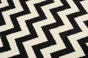 Tappeto Dream Nero Crema Geometrico Zig zag