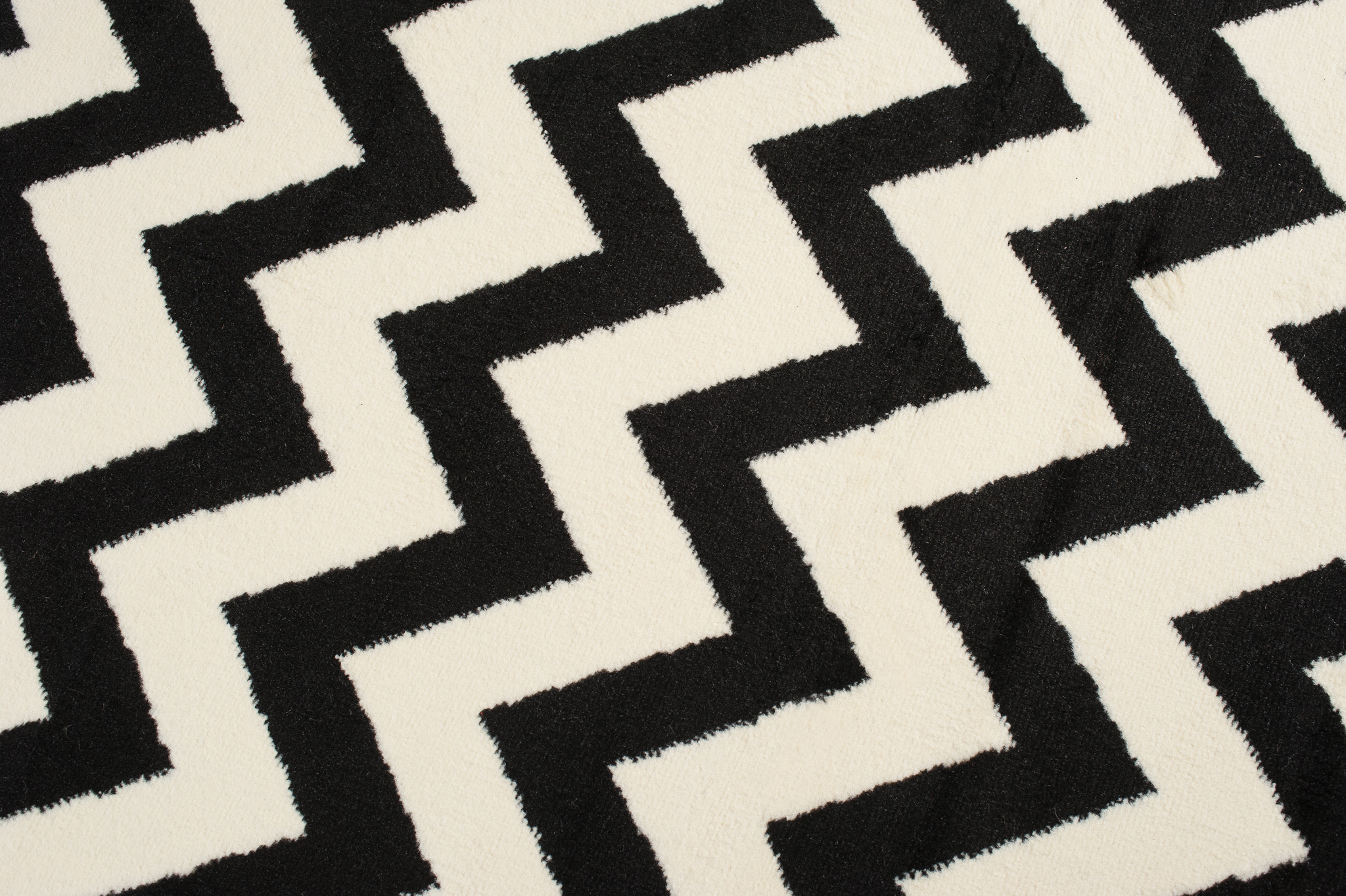 Tappeto Dream Nero Crema Geometrico Zig zag