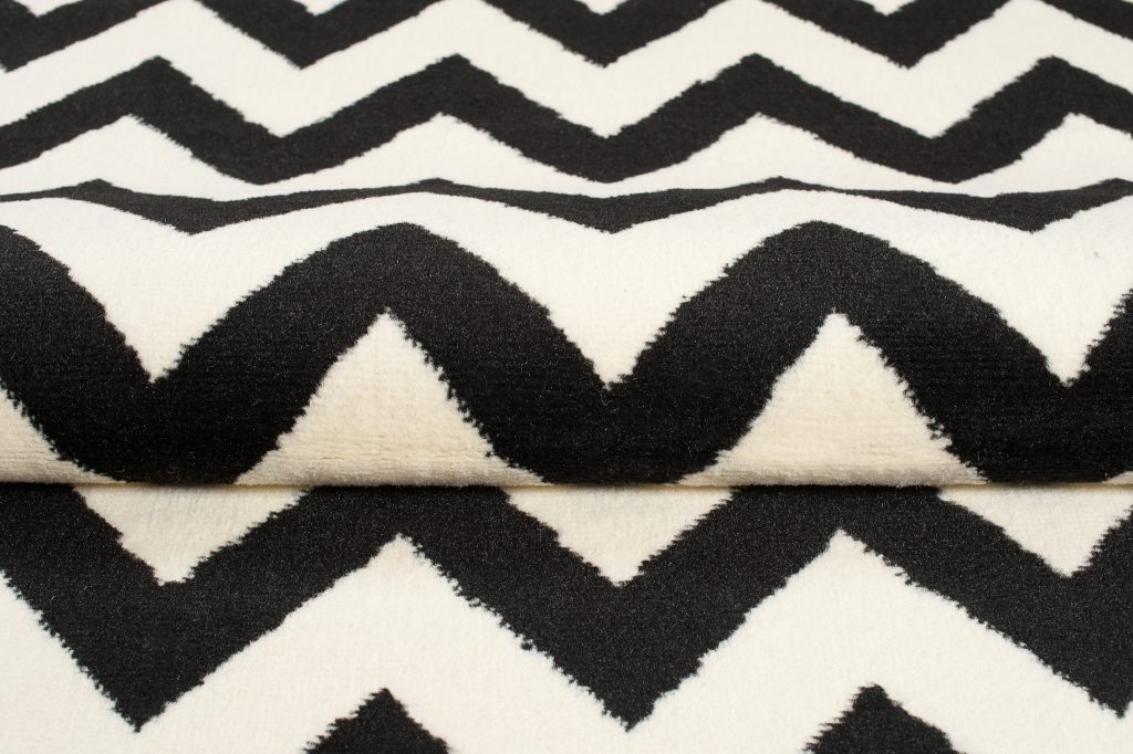 Tappeto Dream Nero Crema Geometrico Zig zag