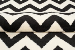 Tappeto Dream Nero Crema Geometrico Zig zag