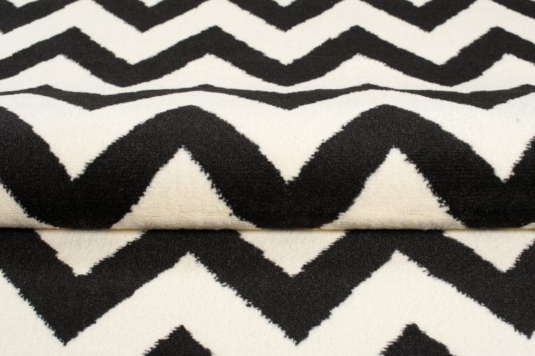 Tappeto Dream Nero Crema Geometrico Zig zag