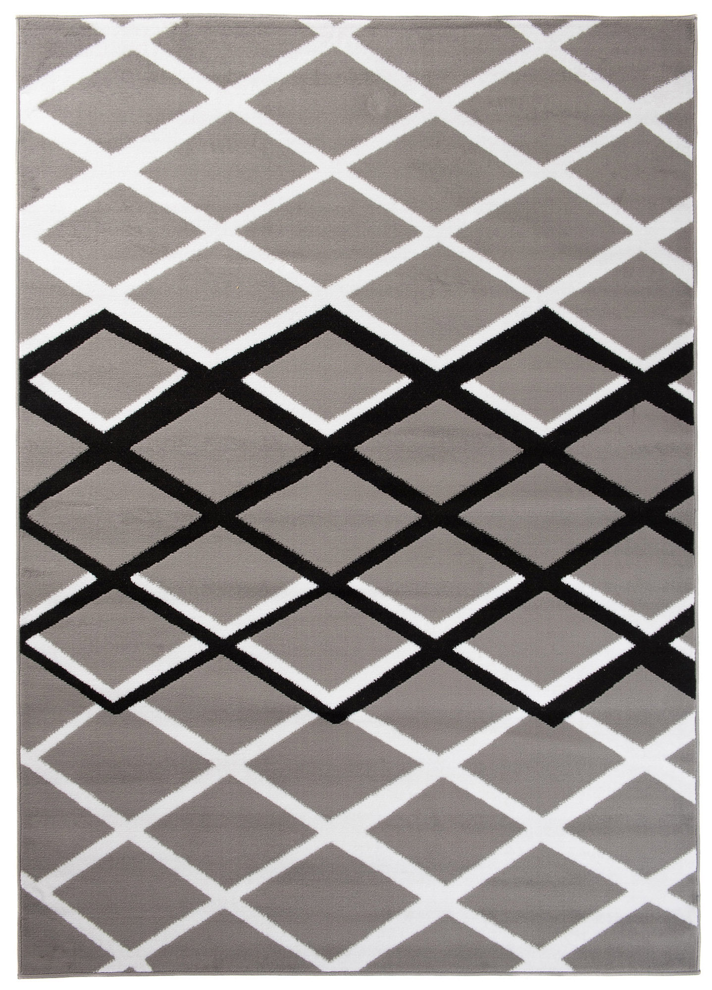 Tappeto Dream Nero Grigio Geometrico Soggiorno Salotto Pelo Corto