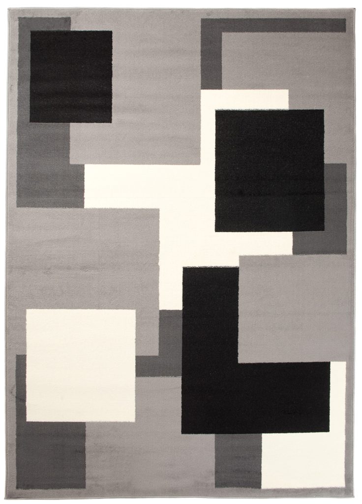 Tappeto Dream Grigio Geometrico Quadrati