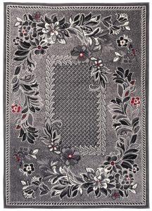 Tappeto Dream Tradizionae Grigio Motivo Floreale