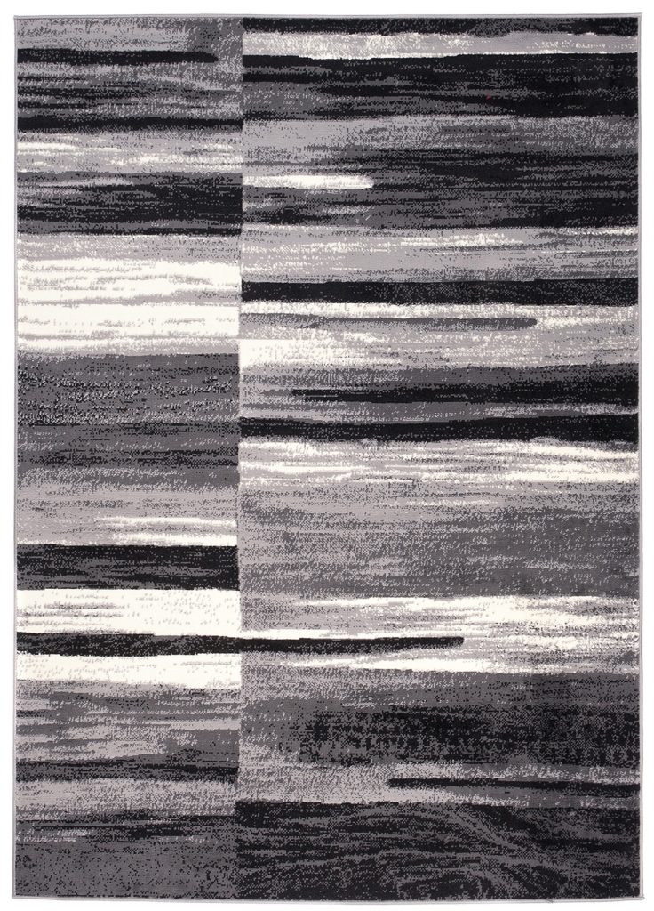 Tappeto Dream Astratto Grigio Nero Linee