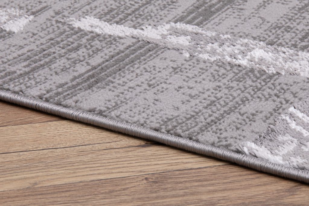Tappeto Crystal Grigio Righe Astratto Effetto 3D