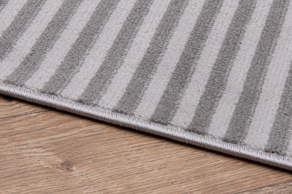 Tappeto Crystal Grigio Zigzag Geometrico Effetto 3D