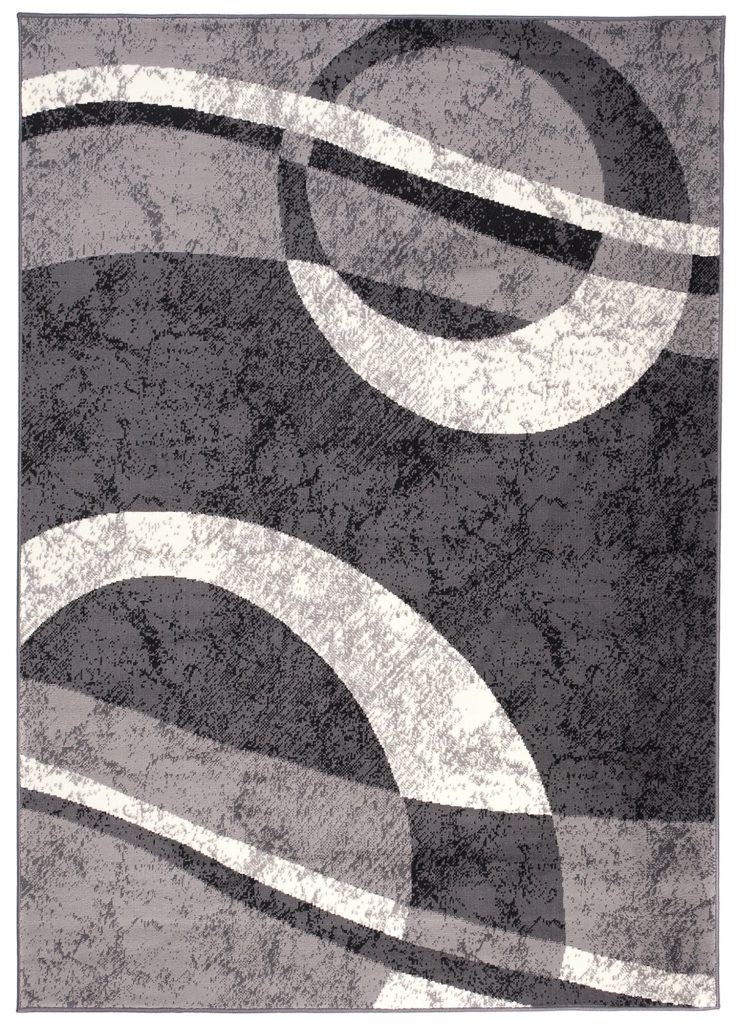Tappeto Dream Geometrico Grigio Scuro Cerchi