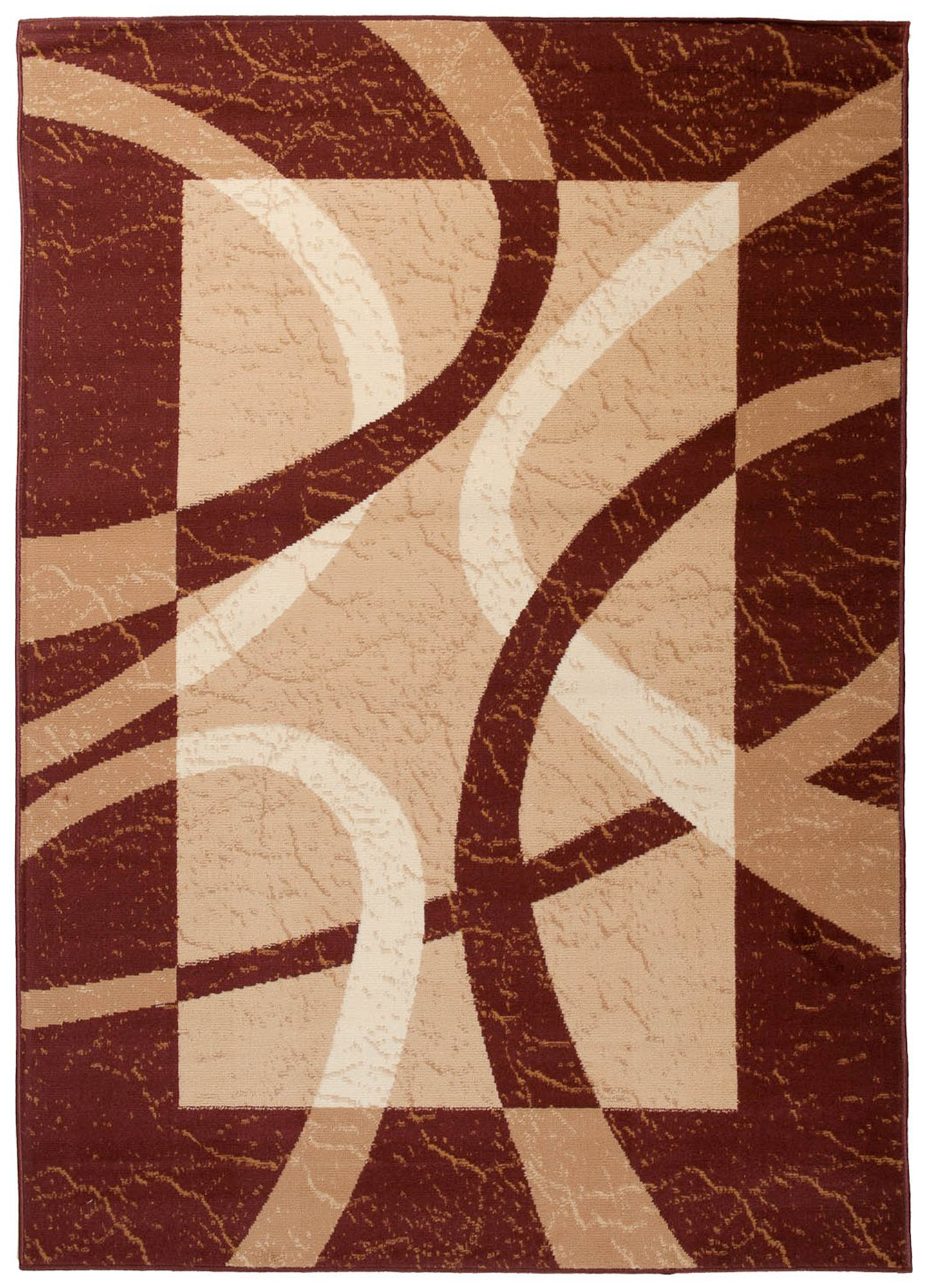 Tappeto Dream Marrone Beige Cornice Linee