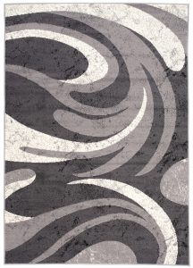 Tappeto Dream Astratto Grigio Onde Fine