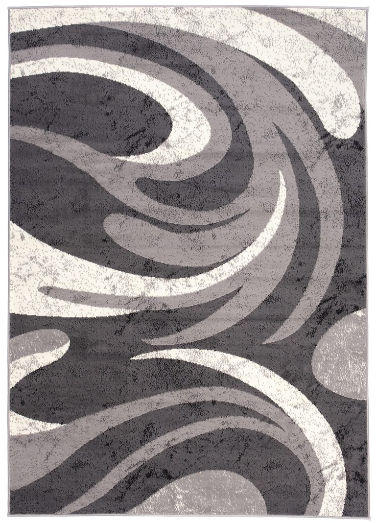 Tappeto Dream Astratto Grigio Onde Fine