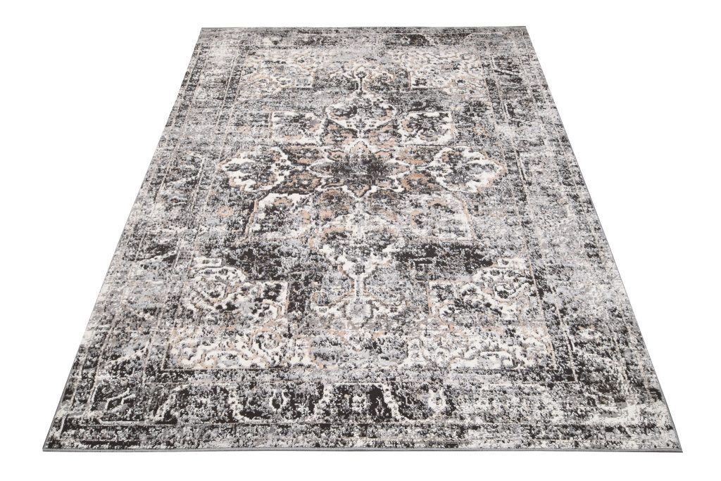 Tappeto Valley Grigio Scuro Vintage Rosetta