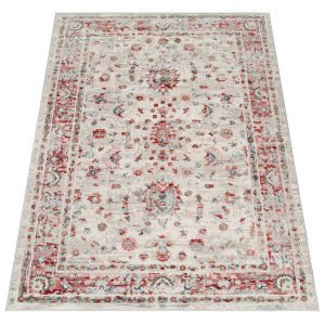 Tappeto Retro Rame Grigio Ornamenti Vintage