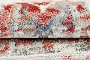 Tappeto Retro Rame Grigio Ornamenti Vintage