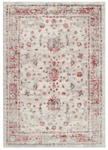 Tappeto Retro Rame Grigio Ornamenti Vintage