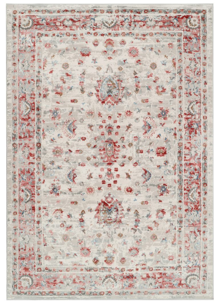 Tappeto Retro Rame Grigio Ornamenti Vintage