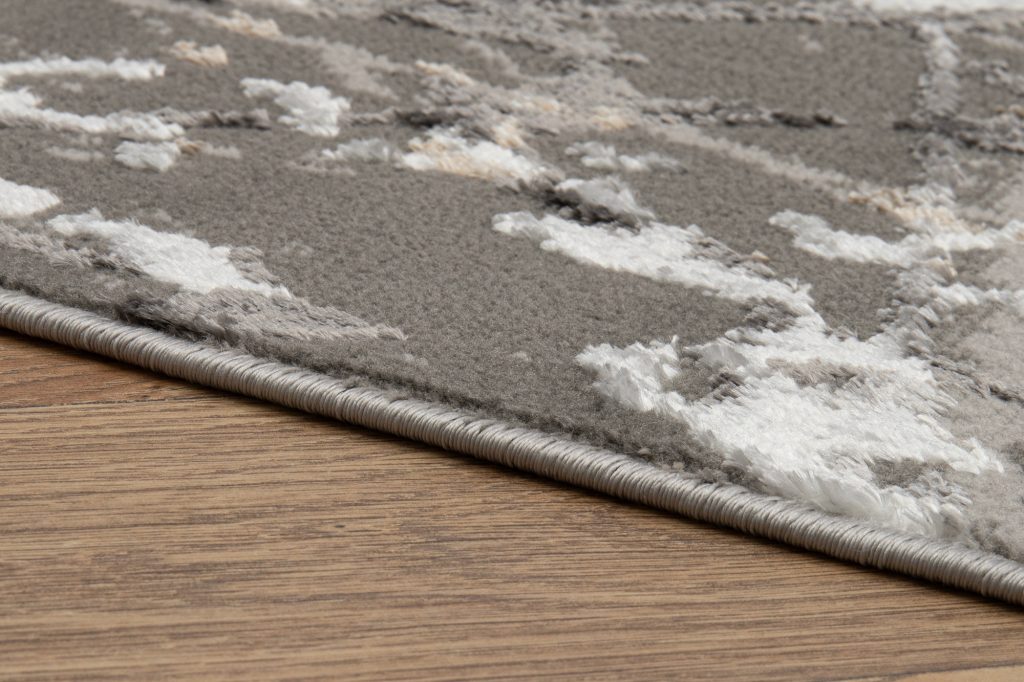 Tappeto Crystal Grigio Scuro Astratto Marmo Effetto 3D