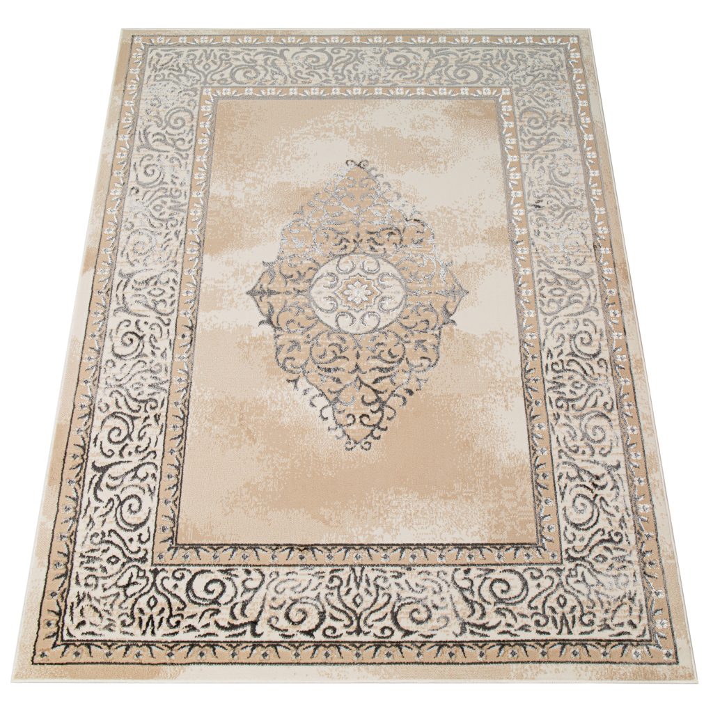 Tappeto Ares Grigio Beige Rosetta Vintage
