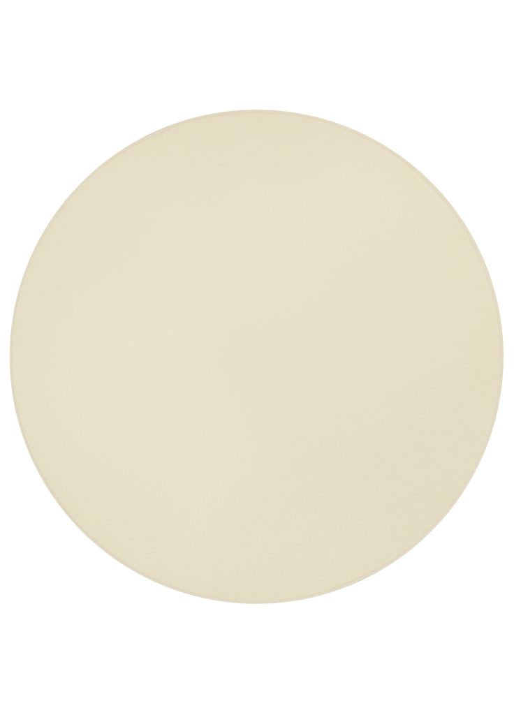 Tappeto Mono Rotondo Interno Esterno Crema