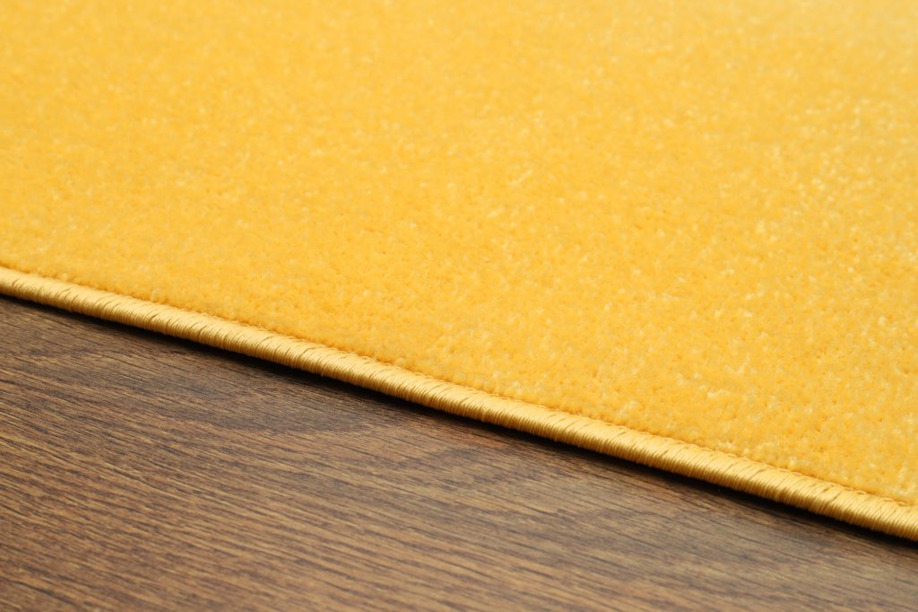 Tappeto Mono Rotondo Interno Esterno Giallo