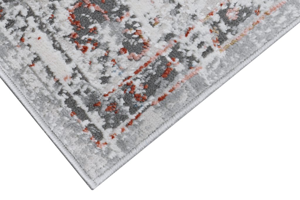 Tappeto Valley Grigio Rame Vintage Cornice