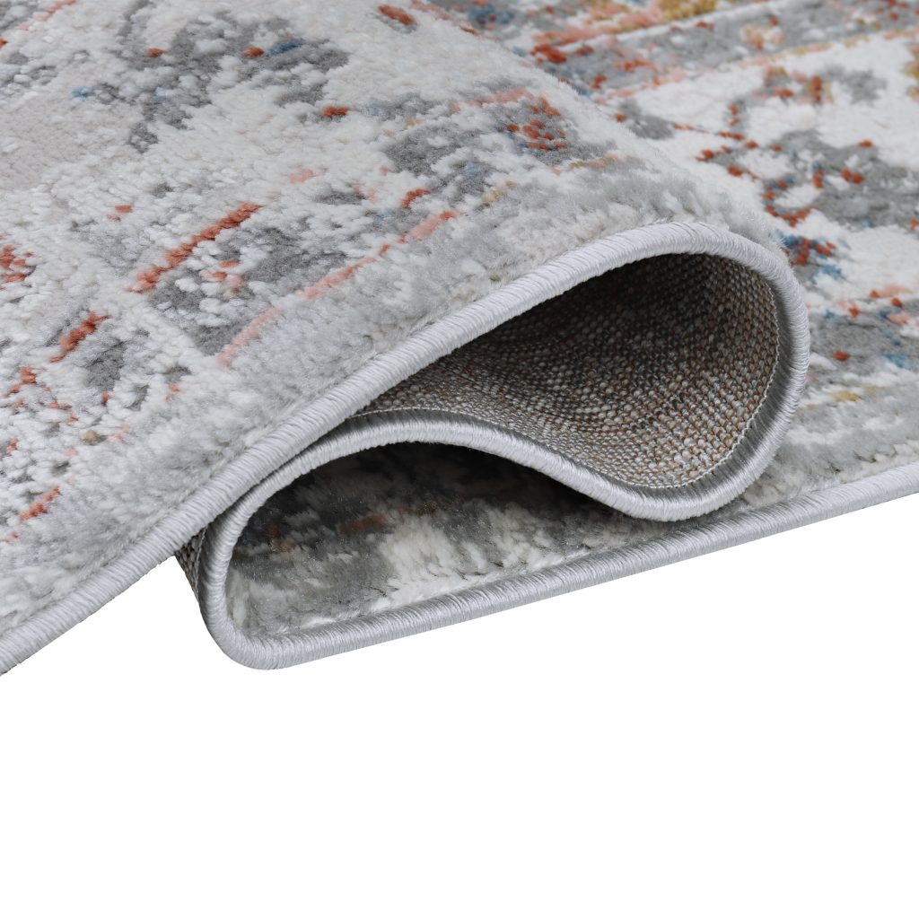 Tappeto Valley Grigio Rame Vintage Cornice