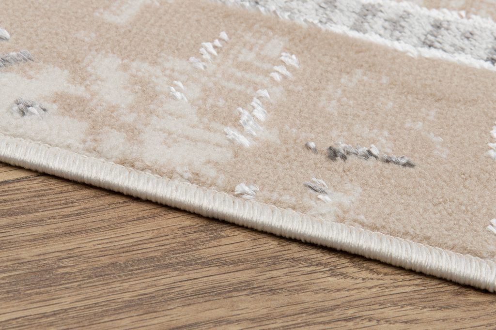 Tappeto Ares Grigio Beige Cornice Sfumature