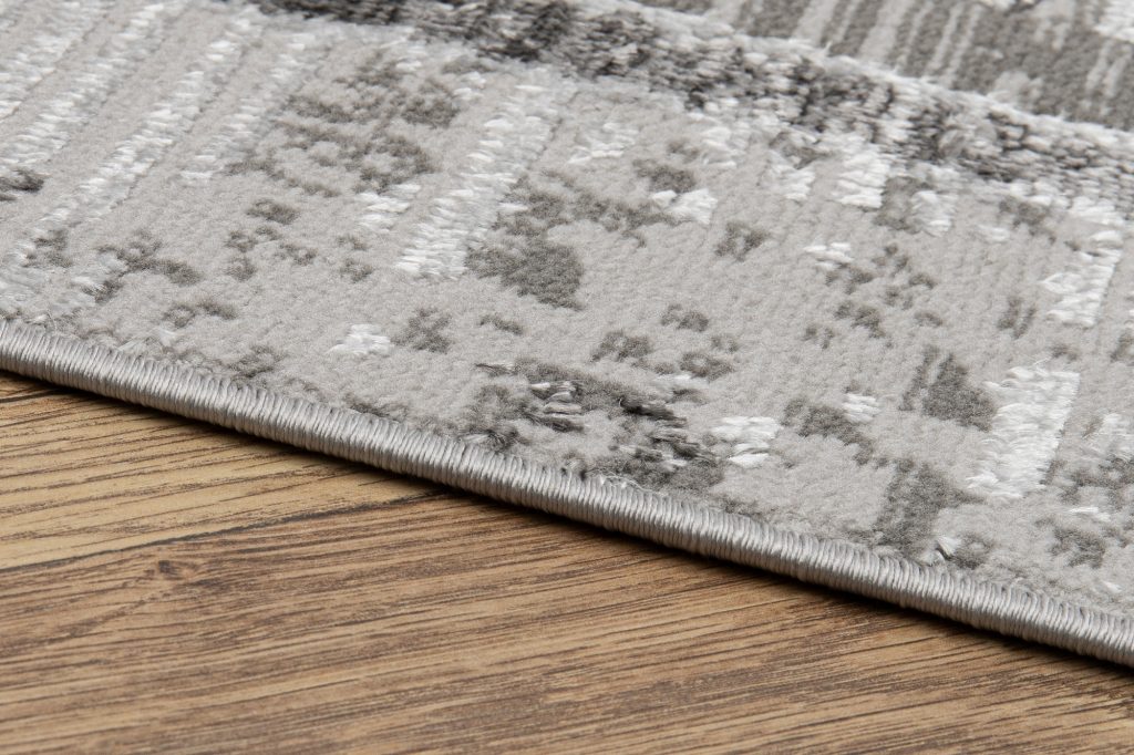 Tappeto Ares Grigio Cornice Sfumature Vintage