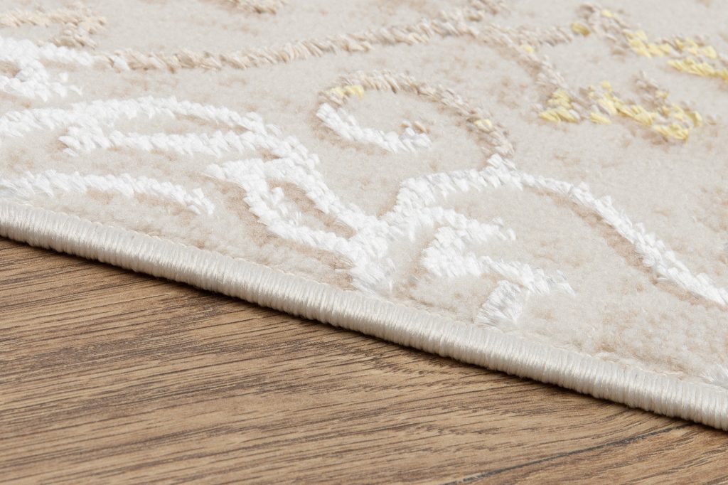 Tappeto Ares Crema Marrone Ornamenti Vintage