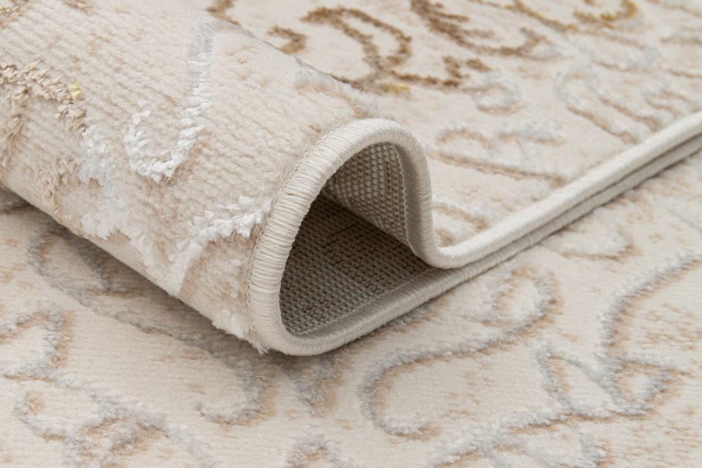 Tappeto Ares Crema Marrone Ornamenti Vintage