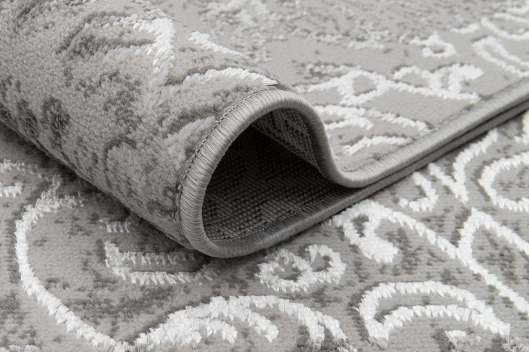 Tappeto Ares Grigio Ornamenti Vintage