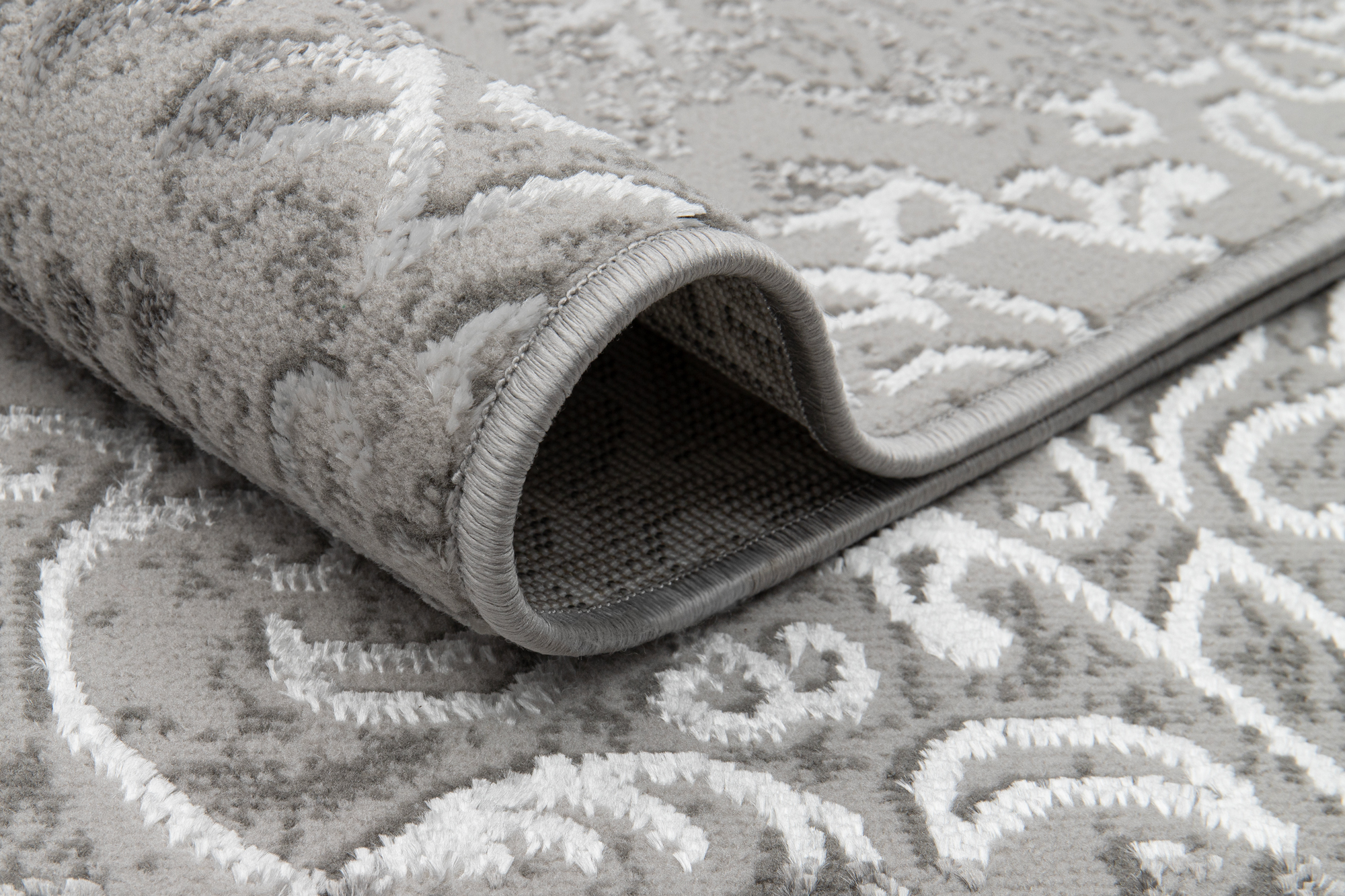 Tappeto Ares Grigio Ornamenti Vintage