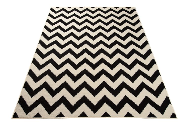 Tappeto Dream Nero Crema Geometrico Zig zag