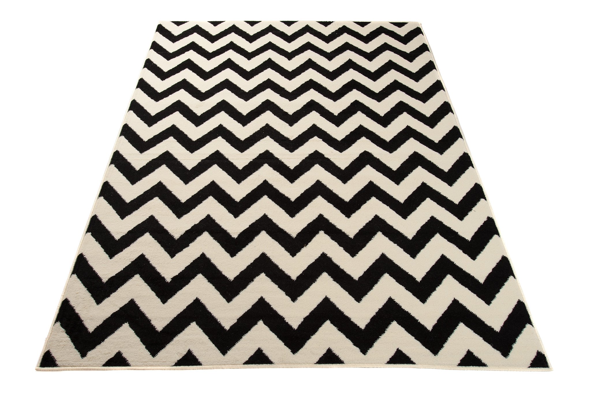 Tappeto Dream Nero Crema Geometrico Zig zag