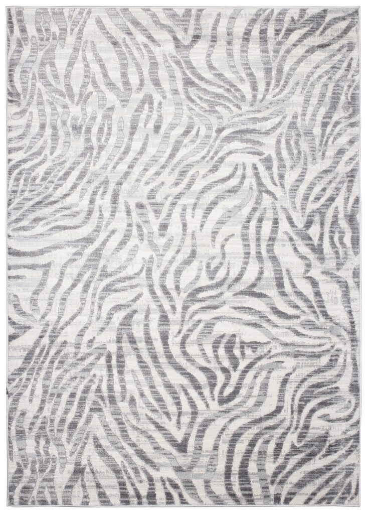 Tappeto Valley Grigio Astratto Strisce Zebra