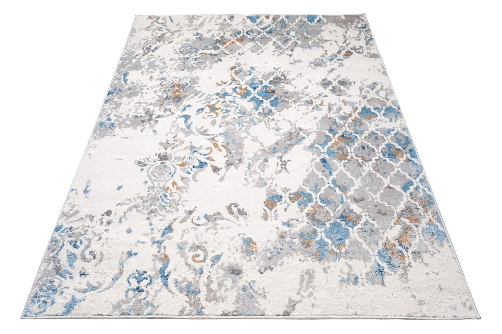 Tappeto Valley Grigio Blu Vintage Trellis