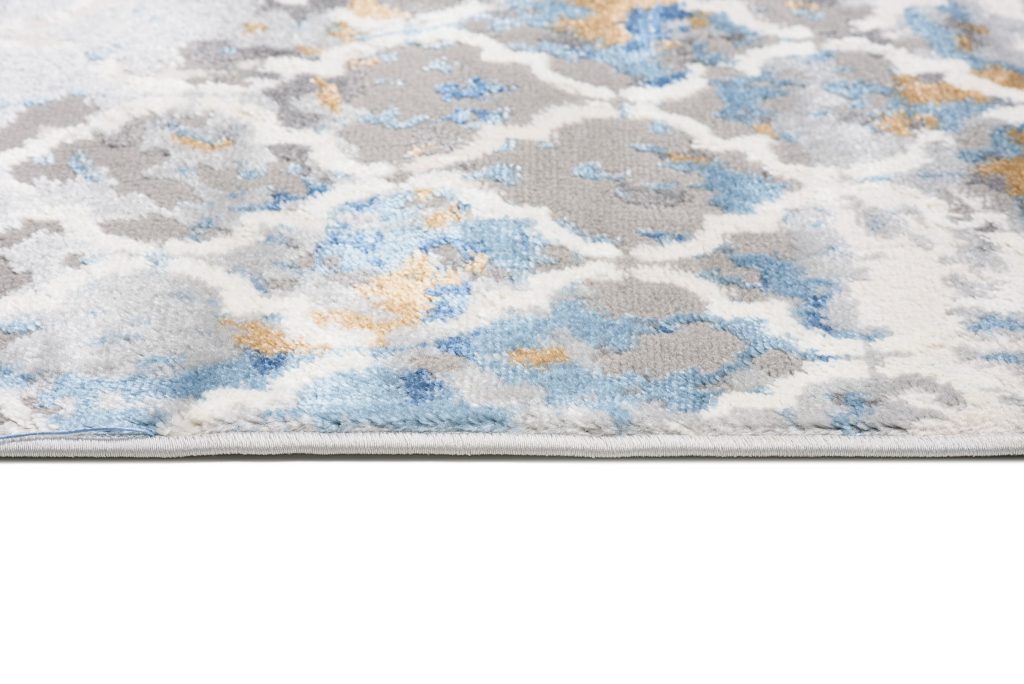 Tappeto Valley Grigio Blu Vintage Trellis