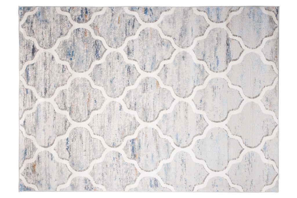 Tappeto Valley Grigio Blu Marocchino Trellis