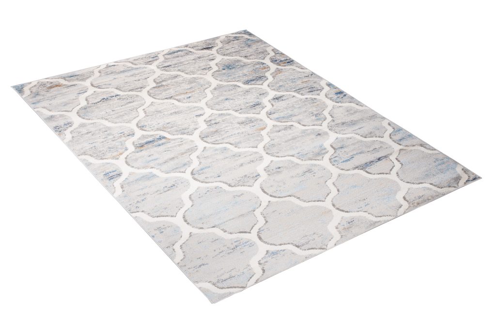 Tappeto Valley Grigio Blu Marocchino Trellis