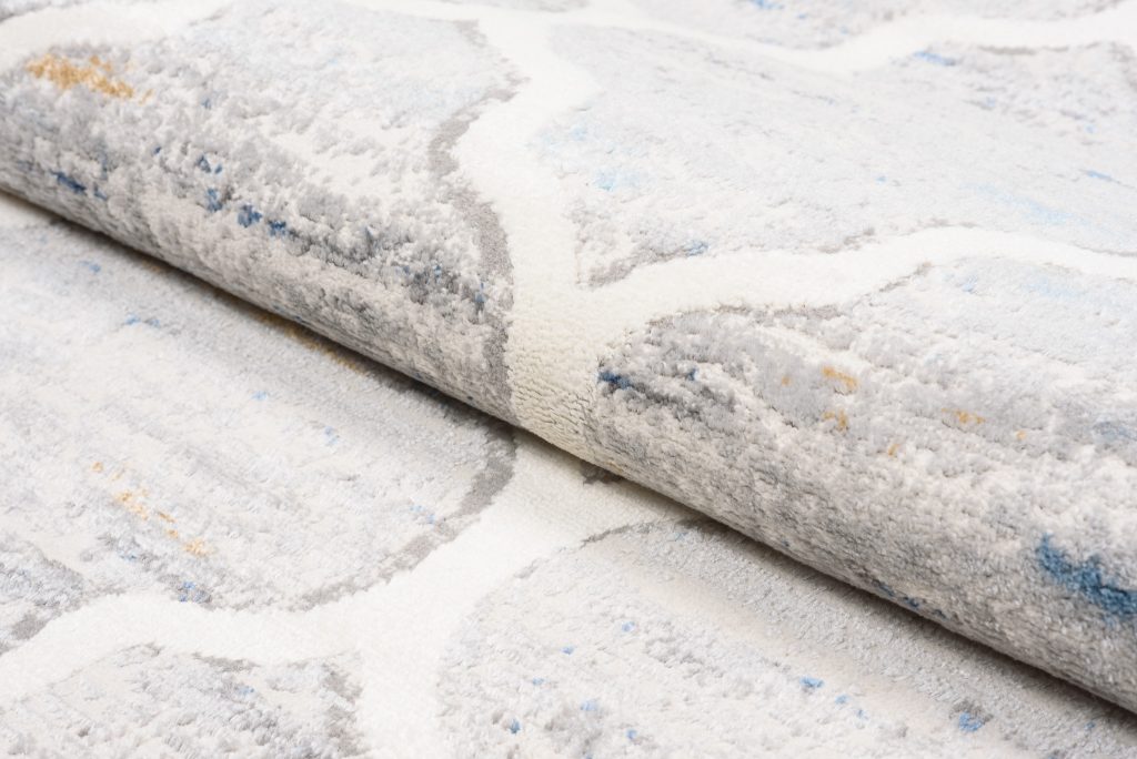 Tappeto Valley Grigio Blu Marocchino Trellis