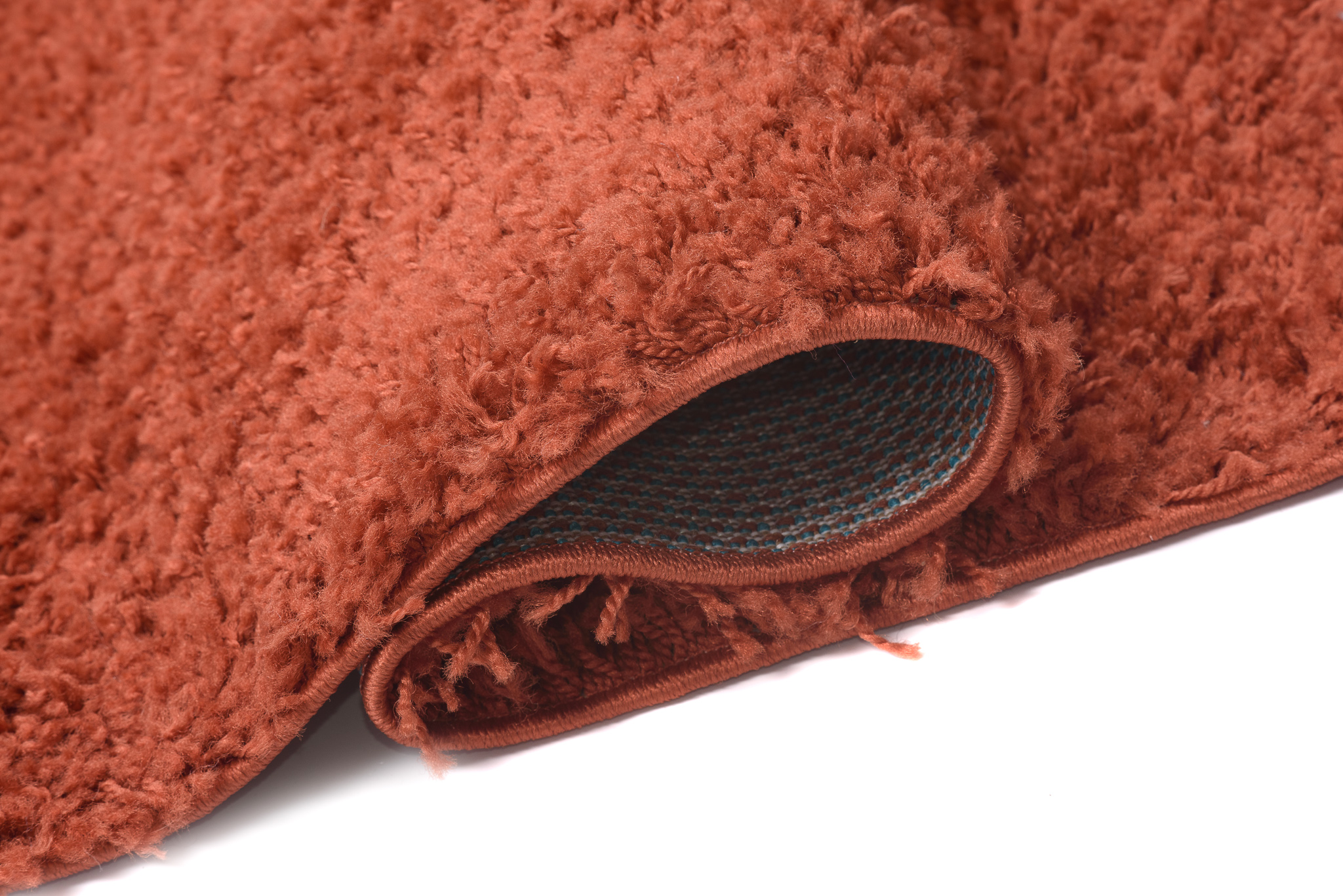 Tappeto Essence Shaggy Monocolore Terracotta