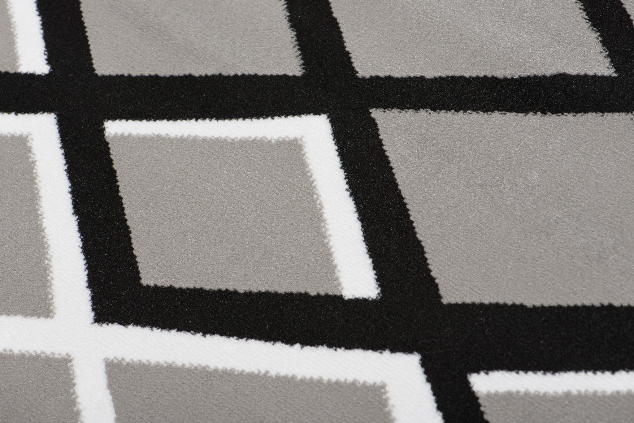 Tappeto Dream Nero Grigio Geometrico Soggiorno Salotto Pelo Corto