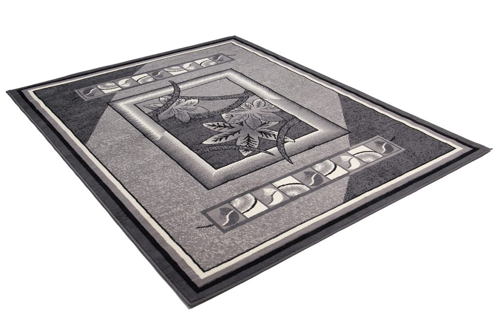 Tappeto Dream Grigio Geometrico Fiori Cornice