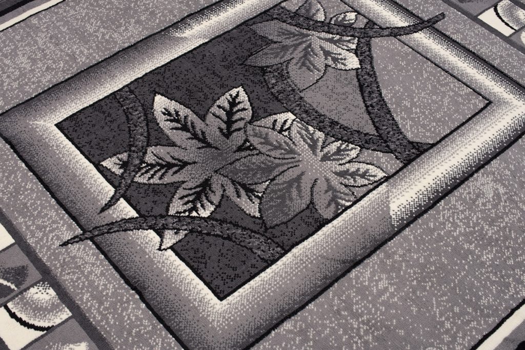 Tappeto Dream Grigio Geometrico Fiori Cornice