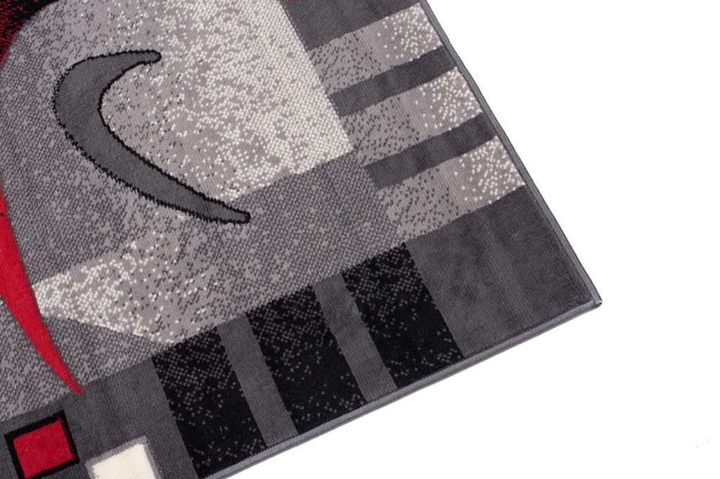 Tappeto Dream Moderno Grigio Rosso MezzaLuna